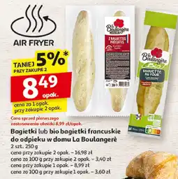 Auchan Bagietki lub bio bagietki francuskie do odpieku La Boulangere oferta