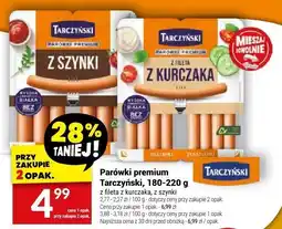 Twój Market Parówki premium z fileta z kurczaka, z szynki Tarczyński oferta