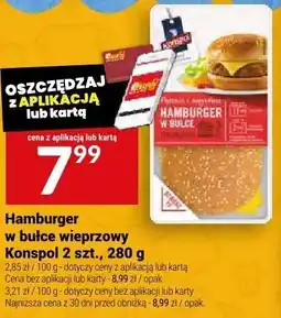 Twój Market Hamburger wieprzowy w bułce Konspol oferta