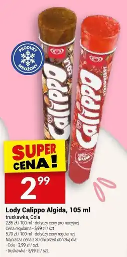 Twój Market Lody Calippo Algida truskawka, cola oferta
