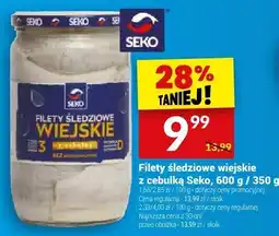 Twój Market Filety śledziowe wiejskie z cebulką Seko oferta