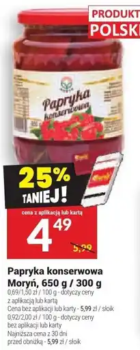 Twój Market Papryka konserwowa Moryn oferta