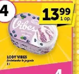 Groszek Lody Vibes śmietankowo-jagodowe 1l oferta