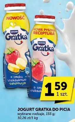 Groszek Jogurt Gratka do picia wybrane rodzaje Danone oferta