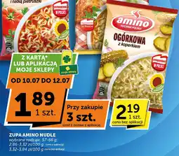 Groszek Zupa Amino Nudle pomidorowa z kawałkami pomidorów i natką pietruszki oferta