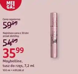 Rossmann Maybelline, tusz do rzęs oferta