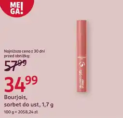 Rossmann Bourjois, sorbet do ust oferta