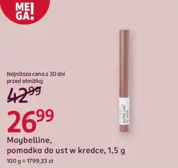 Rossmann Maybelline, pomadka do ust w kredce oferta