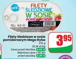 Dino Filety śledziowe w sosie pomidorowym Mega Ryba oferta