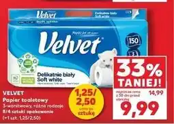 Kaufland Papier toaletowy biały Velvet oferta