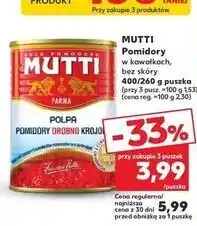 Kaufland Pomidory drobno krojone polpa Mutti oferta