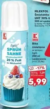 Kaufland Bita śmietana light K-Classic oferta