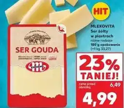 Kaufland Ser gouda plastry Mlekovita oferta