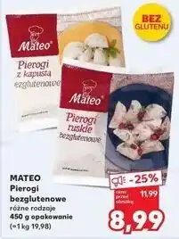 Kaufland Pierogi ruskie bez glutenu Mateo Dębica oferta