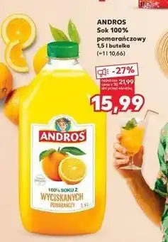 Kaufland Sok pomarańczowy Andros oferta