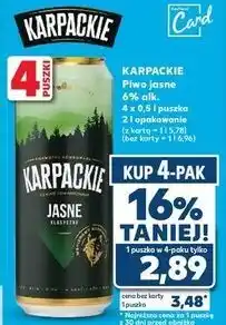 Kaufland Piwo Karpackie Jasne oferta
