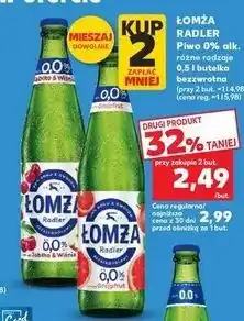 Kaufland Piwo Łomża Radler 0.0% Jabłko-Wiśnia oferta