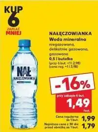 Kaufland Woda delikatnie gazowana Nałęczowianka oferta