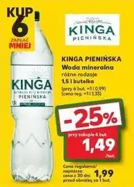 Kaufland Woda naturalna Kinga Pienińska oferta