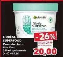 Kaufland Krem do ciała kojący aloe vera Garnier Body Superfood oferta