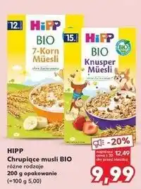 Kaufland Musli 7 zbóż z bananami Hipp Bio oferta
