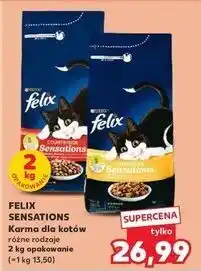 Kaufland Karma dla kota z wołowiną Purina Felix Sensations oferta