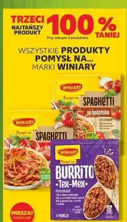 Kaufland Burrito tex-mex Winiary Pomysł Na oferta
