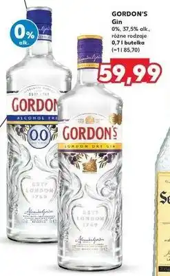 Kaufland Gin bezalkoholowy Gordon's 0.0% oferta