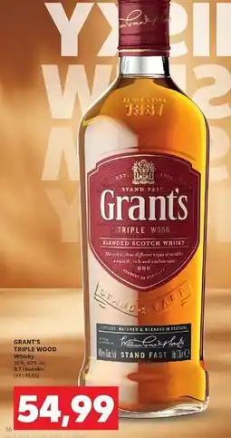 Kaufland Whisky Grant's Triple Wood oferta