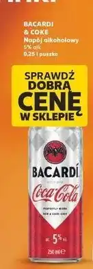 Kaufland Drink rum & coca-cola Bacardi oferta