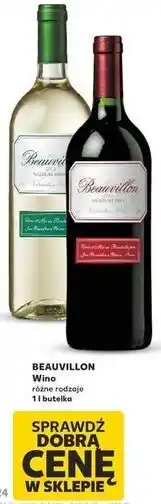 Kaufland Wino czerwone półsłodkie Beauvillon oferta