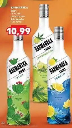 Kaufland Likier 14.5% Barmańska Shot Lime & Cannabis Sativa oferta