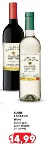 Kaufland Wino czerwone półsłodkie Louis Legrand oferta