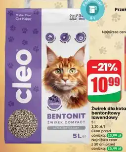 Dino Żwirek dla kota bentonitowy lawendowy oferta