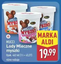 ALDI MUCCI Lody Mleczne myszki oferta