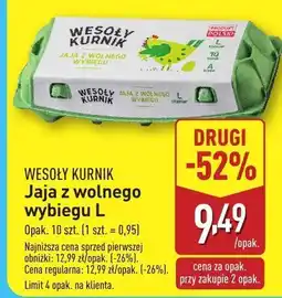 ALDI Jaja z wolnego wybiegu L WESOŁY KURNIK oferta