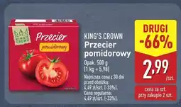 ALDI Przecier pomidorowy KING'S CROWN oferta