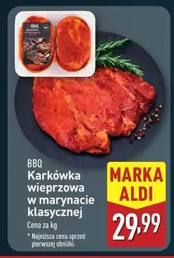 ALDI Karkówka wieprzowa BBQ w marynacie klasycznej Marka Aldi oferta