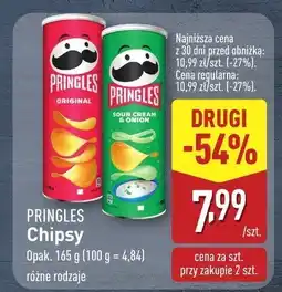 ALDI Chipsy Pringles, różne rodzaje oferta