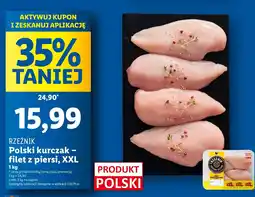 Lidl Filet z piersi kurczaka Polski XXL Rzeźnik oferta