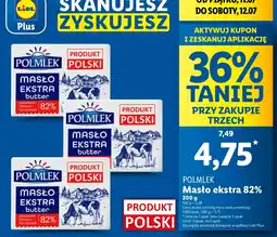 Lidl Masło ekstra 82% Polmlek oferta