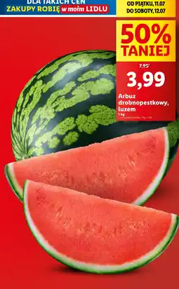 Lidl Arbuz drobnopestkowy luzem Lidl oferta