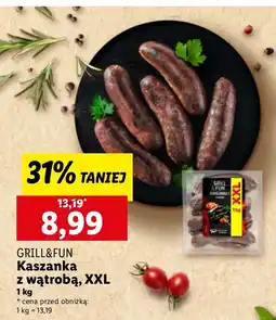 Lidl Kaszanka z wątrobą XXL GRILL&FUN oferta