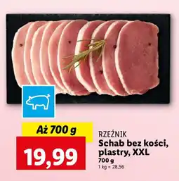 Lidl Schab bez kości plastry Rzeźnik XXL oferta
