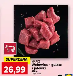 Lidl Wołowina - gulasz z jałówki Marks oferta