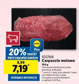 Lidl Carpaccio wołowe Rzeźnik oferta