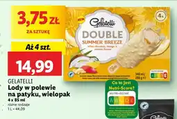 Lidl Lody w polewie na patyku Gelatelli oferta