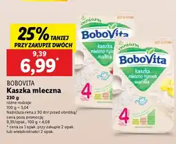 Lidl Kaszka mleczna BoboVita oferta