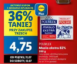Lidl Masło ekstra Polmlek 82% oferta