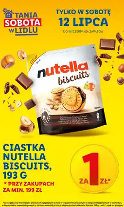 Lidl Ciastka Nutella Biscuits oferta